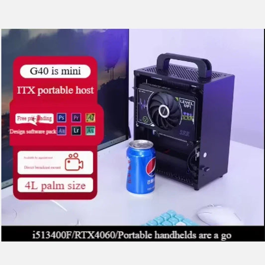 2025-Mini itx PC Gaming Avec Windows11, Nvidia RTX 4060 3050 8G, Intel I9 13900H  I5 12400F, Ordinateur De Bureau,WiFi6 DIY